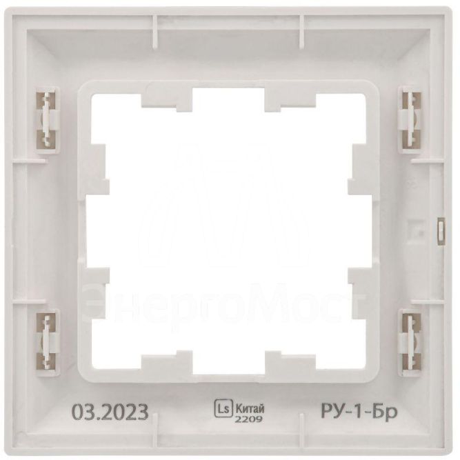 Рамка 1-м BRITE РУ-1-Бр бел./бел. IEK BR-M12-12-K01