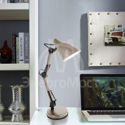 Светильник KD-331 C26 настол. 230В 40Вт E27 тауп Camelion 13873