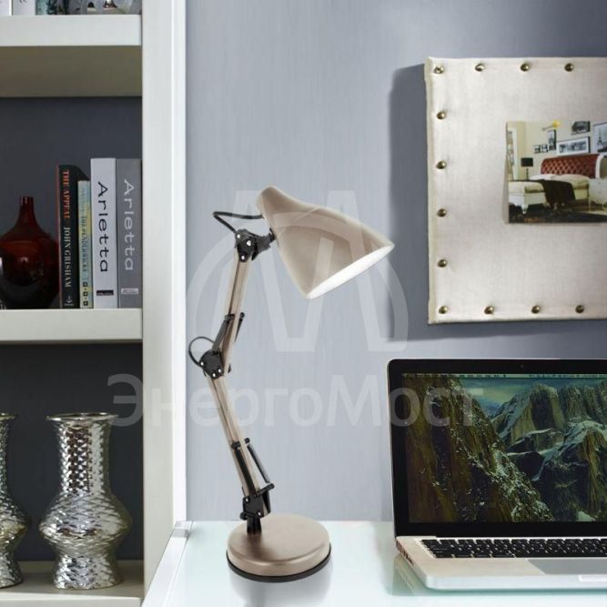 Светильник KD-331 C26 настол. 230В 40Вт E27 тауп Camelion 13873