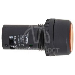 Кнопка SW2C-10D с подсветкой желт. NO 24В EKF sw2c-md-y-24