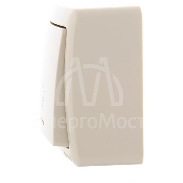 Выключатель проходной 1-кл. 1п ОП Viola 10А IP20 с подсветкой крем. LEZARD 751-0300-114