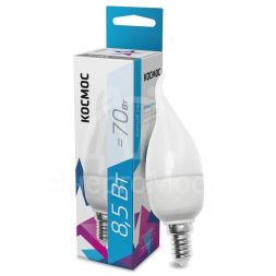 Лампа светодиодная CW 8.5Вт 220В E14 4500К Космос LkecLED8.5wCWE1445