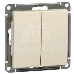 Механизм выключателя 2-кл. СП W59 10А IP20 10AX сл. кость SchE VS510-252-2-86