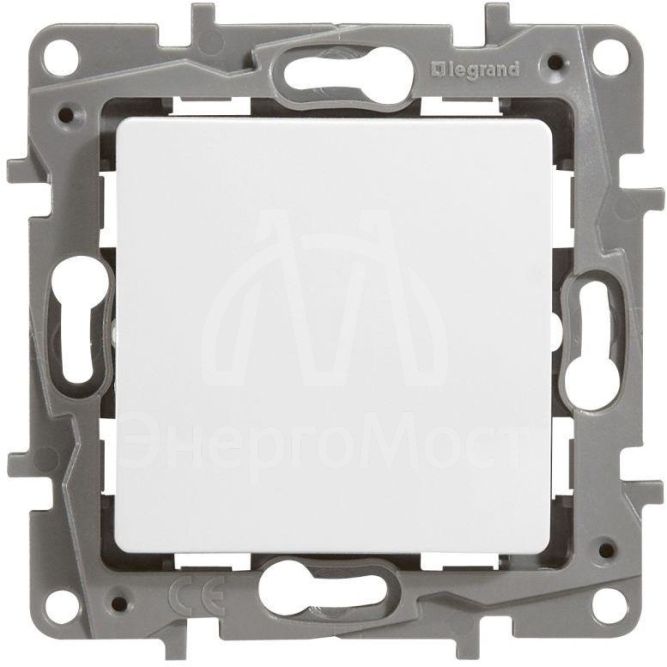 Механизм переключателя 1-кл. СП Etika 10А IP20 250В 10AX безвинт. зажимы бел. Leg 672205