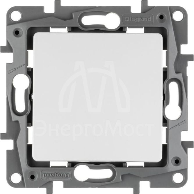 Механизм переключателя 1-кл. СП Etika 10А IP20 250В 10AX безвинт. зажимы бел. Leg 672205