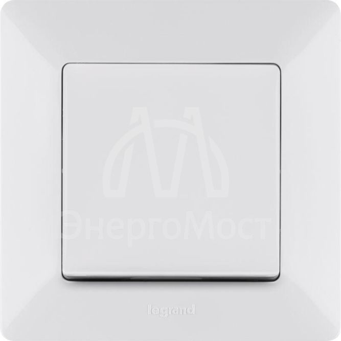 Механизм переключателя 1-кл. СП Valena Life 10А IP20 250В 10AX с лиц. панелью безвинт. зажимы бел. Leg 752406