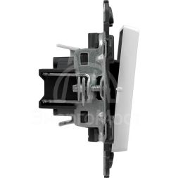 Механизм переключателя 1-кл. СП Valena Life 10А IP20 250В 10AX с лиц. панелью безвинт. зажимы бел. Leg 752406