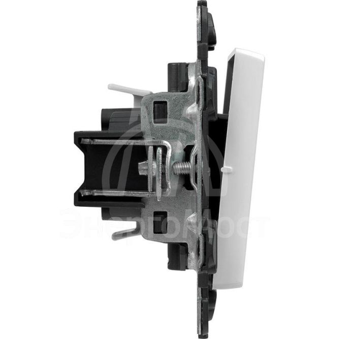 Механизм переключателя 1-кл. СП Valena Life 10А IP20 250В 10AX с лиц. панелью безвинт. зажимы бел. Leg 752406