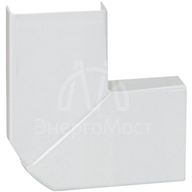 Угол для кабель-канала плоский изменяемый для мини-плинтусов DLPlus 32х12.5 бел. Leg 030253