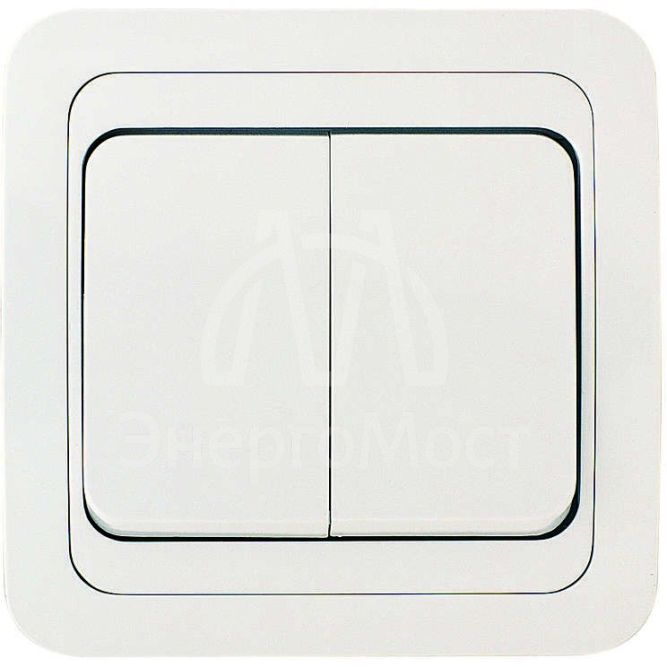 Выключатель 2-кл. СП Mimoza 10А IP20 бел./бел. Makel 12003