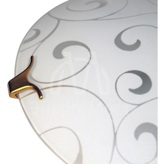 Светильник НПБ 01-60-130 &amp;quot;Морокко&amp;quot; d250 М15 1х60Вт E27 IP20 мат. бел./клипса зол. (инд. упак.) Элетех 1005204330