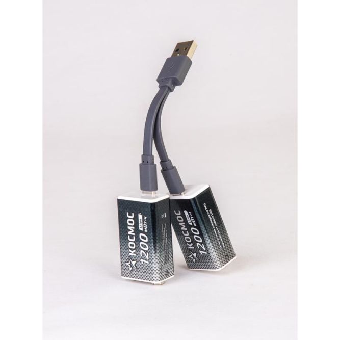 Аккумулятор крона Li-ion 9В 1200мВт.ч (блист.1шт) КОСМОС KOCLi9V1200mAh1BL