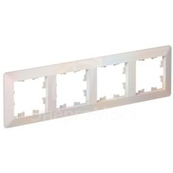 Рамка 4-м AtlasDesign Air жемчуж./дым. бел. SE ATN220404