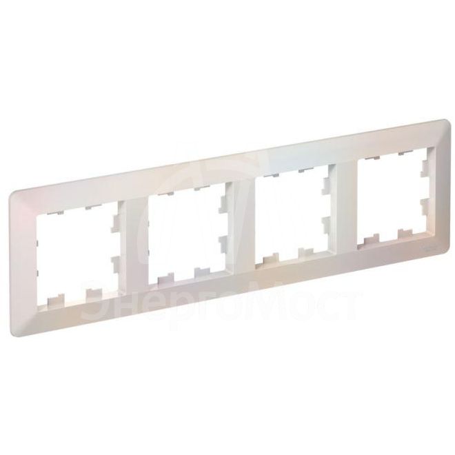 Рамка 4-м AtlasDesign Air жемчуж./дым. бел. SE ATN220404