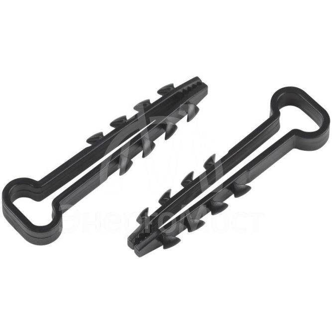 Дюбель-хомут 5-8мм для плоского кабеля NO-224-564 черн. (уп.10шт) Эра Б0066298