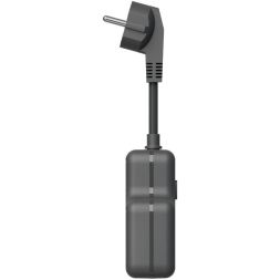 Удлинитель с сетевым фильтром 3х0.3м 10А 2USB + 1USBC 2500Вт ПВС 3х1 компакт черн. КОСМОС FRKsm0.3m-3g(B)USB