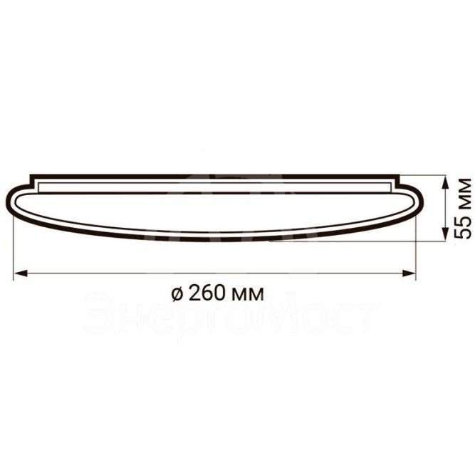 Светильник светодиодный PPB WAVE 24Вт 4000К IP20 D260х55 JazzWay 5024649
