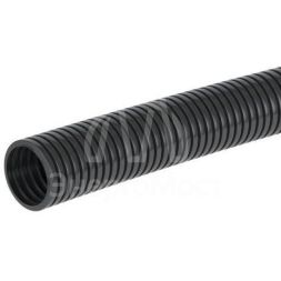 Труба гофрированная ПА d10мм ПВ-2 dвнутр. 9.7мм dнар. 13.0мм без протяж. черн. (уп.50м) DKC PA601013F2