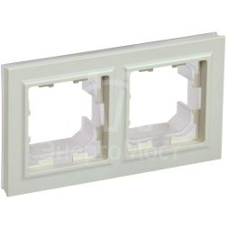 Рамка 2-м IP44 BRITE РУ-2-БрКр-44 беж. IEK BR-M22-44-K10