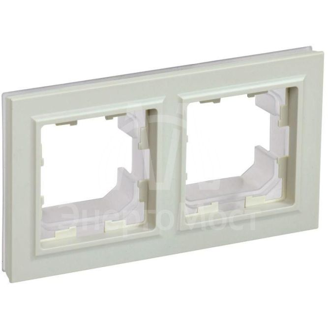 Рамка 2-м IP44 BRITE РУ-2-БрКр-44 беж. IEK BR-M22-44-K10