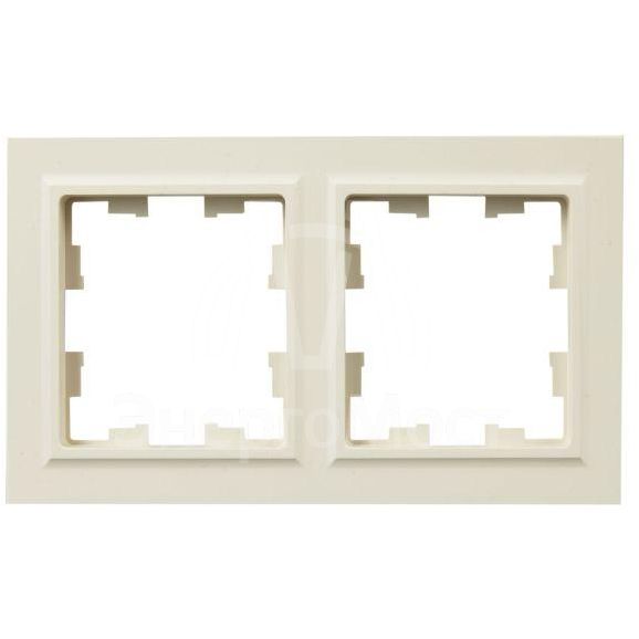 Рамка 2-м IP44 BRITE РУ-2-БрКр-44 беж. IEK BR-M22-44-K10