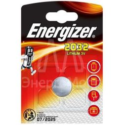 Элемент питания литиевый Lithium CR2032 BL1 (1/10/140) (блист.1шт) Energizer 22966