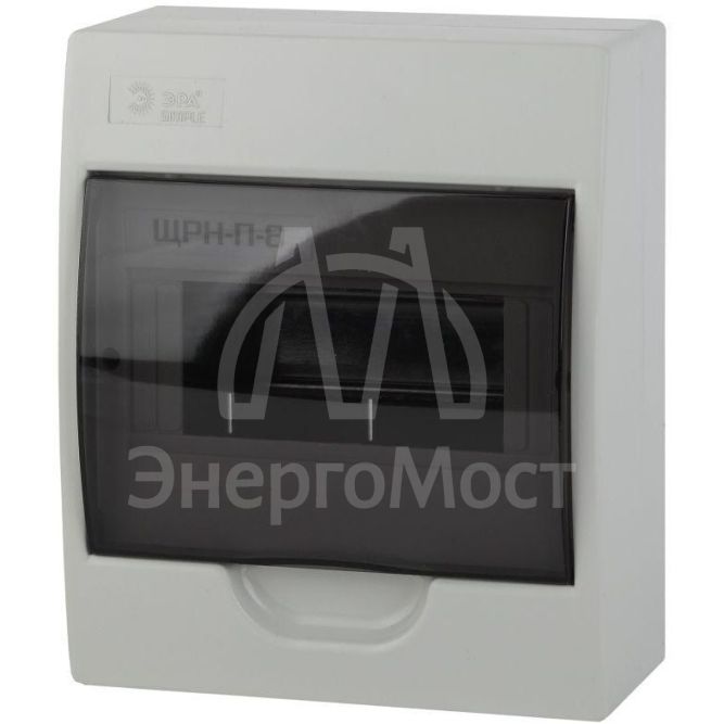 Корпус пластиковый ЩРН-П-08 SIMPLE без шин и монт. комп. BOXS08_E ЭРА Б0047721