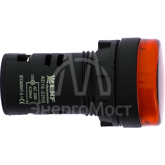 Матрица светодиодная AD16-22HS крас. 24В DC EKF ledm-ad16-r-24