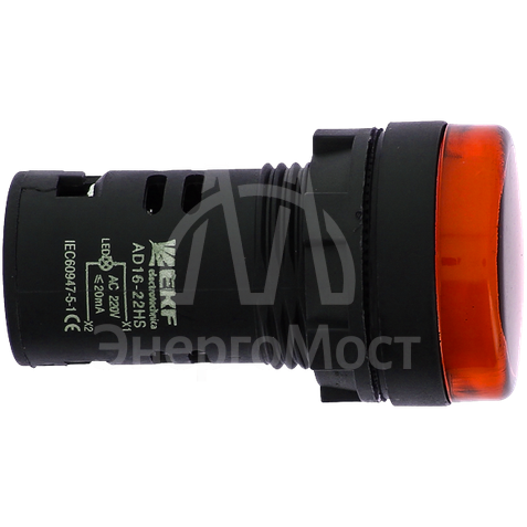 Матрица светодиодная AD16-22HS крас. 24В DC EKF ledm-ad16-r-24