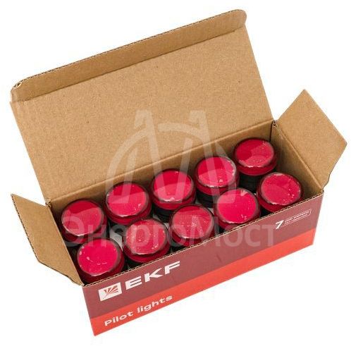 Матрица светодиодная AD16-22HS крас. 24В DC EKF ledm-ad16-r-24