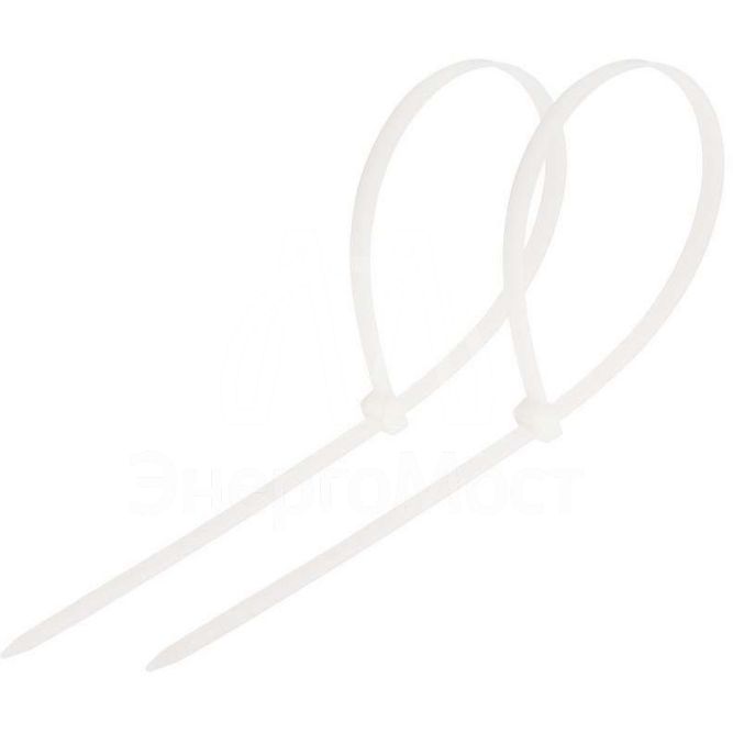 Хомут кабельный 7.6х500 нейл. бел. (уп.100шт) Rexant 07-0502