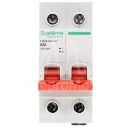 Выключатель нагрузки (ВН) 2P 63А 400В City9 Set SE C9S16263