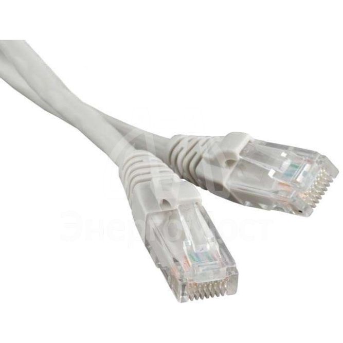 Патч-корд U/UTP кат.5e LSZH 1м PC-LPM-UTP-RJ45-RJ45-C5e-1M-LSZH-GY сер. Hyperline 42270