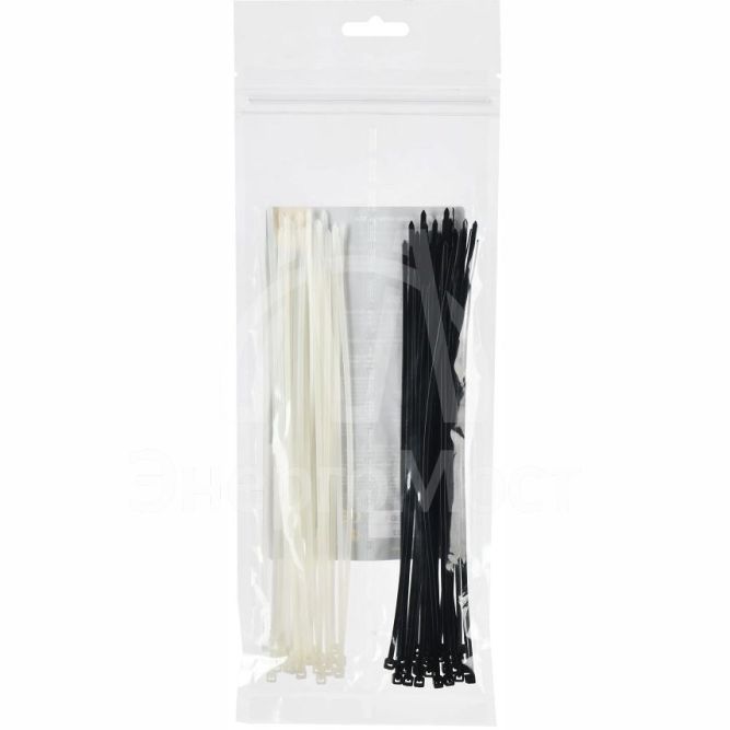 Набор хомутов 2.5х200 (25б. 25ч) (уп.50шт) IEK UNH35-N03-050