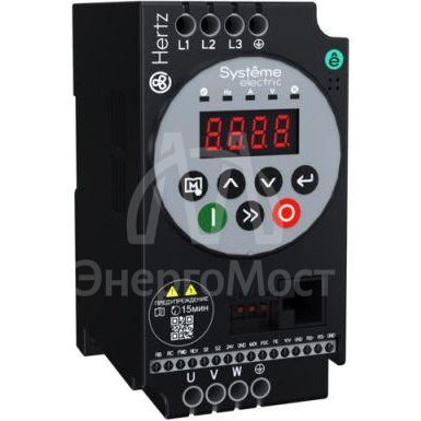 Преобразователь частоты STV050 Hertz 0.4кВт 220В ЭМС С3 + LED панель оператора SE STV050U04M2