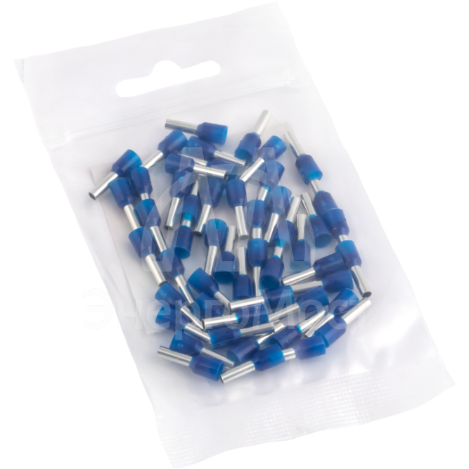 Наконечник штыревой втулочный изол. НШвИ 2.5-8 (уп.50шт) EKF nhvi-2.5-8