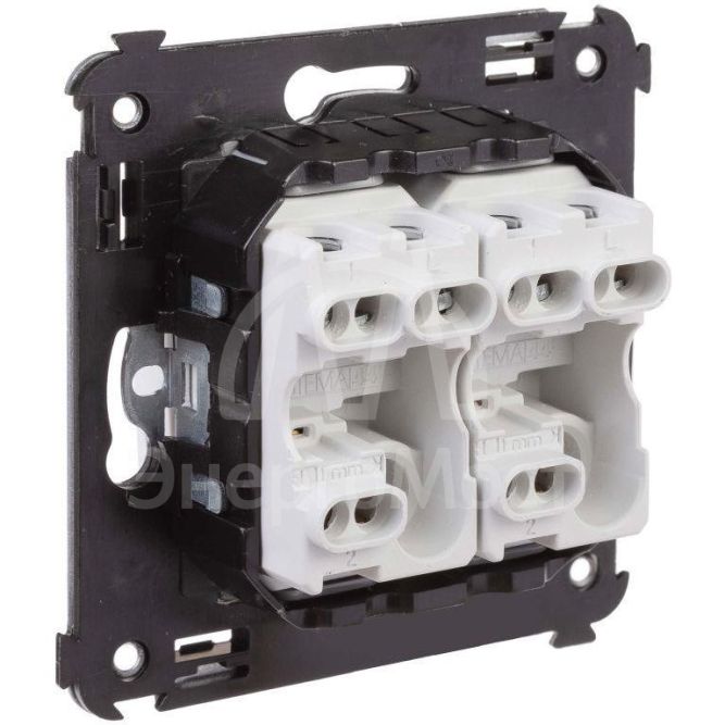 Переключатель 2-кл. 2мод. СП Avanti &amp;quot;Белое облако&amp;quot; 16А IP20 бел. DKC 4400114