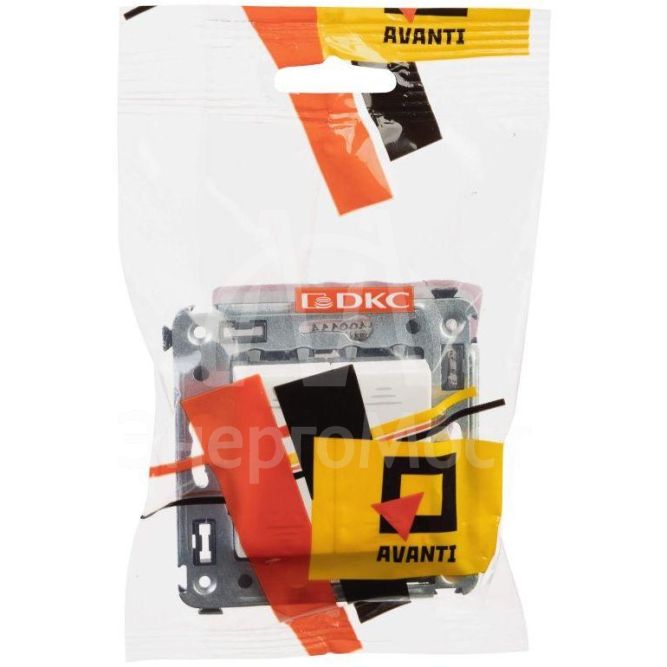 Переключатель 2-кл. 2мод. СП Avanti &amp;quot;Белое облако&amp;quot; 16А IP20 бел. DKC 4400114