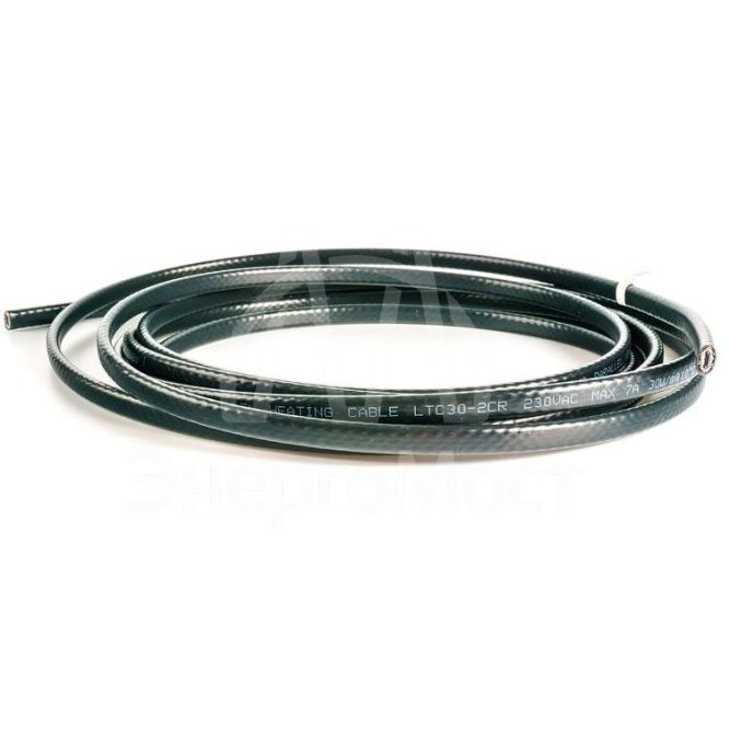 Кабель нагрев. саморег. 30Вт/м с экраном 220В (термопласт) EXTHERM LTC30-2CR