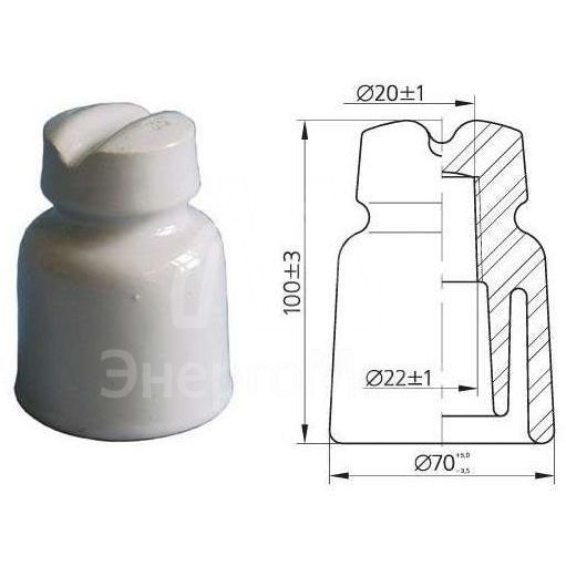 Изолятор штыревой ТФ-20 АФЗ ЦБ-00004139