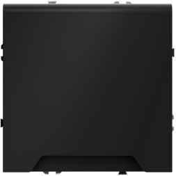 Розетка 1-м СП S70 16А с заземл. защ. шторки + крышка механизм черн. матов. Voltum VLS040308