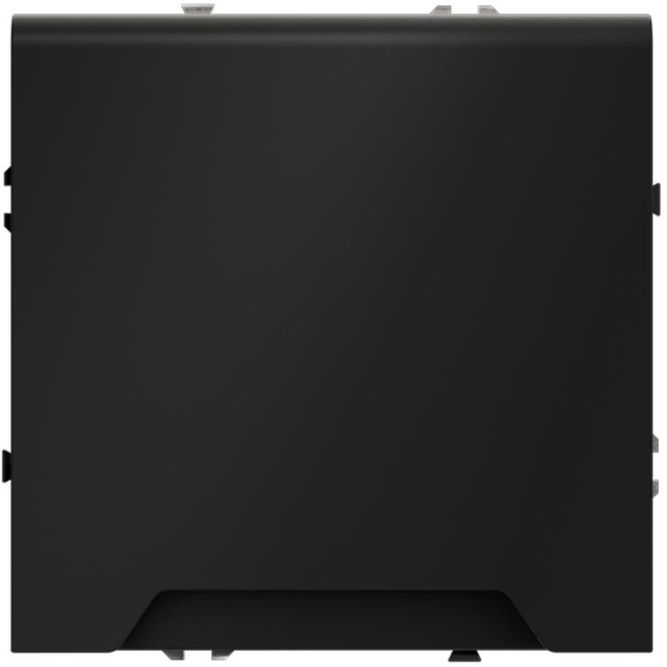 Розетка 1-м СП S70 16А с заземл. защ. шторки + крышка механизм черн. матов. Voltum VLS040308