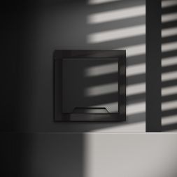 Розетка 1-м СП S70 16А с заземл. защ. шторки + крышка механизм черн. матов. Voltum VLS040308