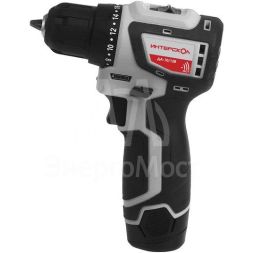 Дрель-шуруповерт аккумуляторная бесщеточная ДА-10/12В 36 МиниМАКС (Li-ion кейс 2 аккум. 2А.ч) ИНТЕРСКОЛ 687.2.2.70