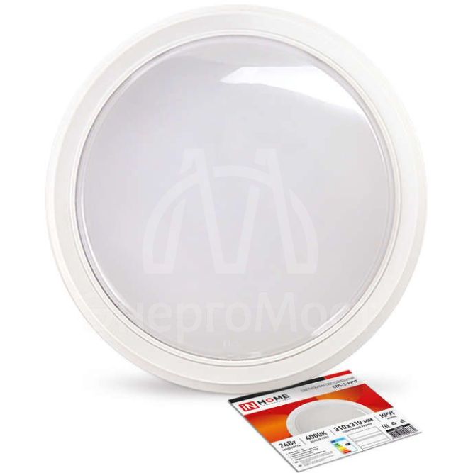 Светильник светодиодный СПБ-2-КРУГ 24Вт 230В 4000К 1700лм 310мм бел. IN HOME 4690612020662