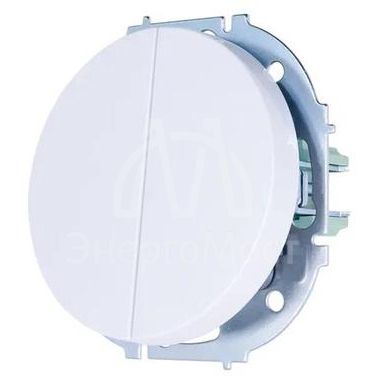 Выключатель 2-кл. СП OSEN 10А IP20 механизм бел. LEZARD 743-0288-101