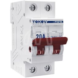 Выключатель нагрузки модульный 2П 20А TOKOV Electric TKE-PZ60-MDSI-2-20