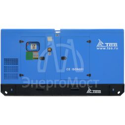 Дизельный генератор ТСС ЭД-150-Т400 с АВР в шумозащитном кожухе на прицепе