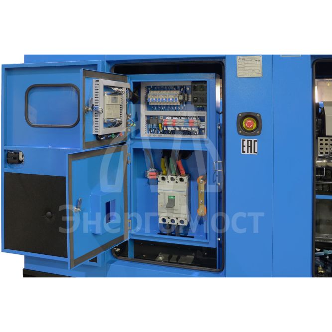 Дизельный генератор ТСС ЭД-150-Т400 с АВР в шумозащитном кожухе на прицепе