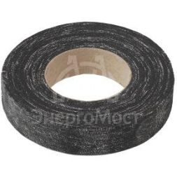 Изолента х/б 19мм (150г) прорезиненная черн. ЭРА Б0002453